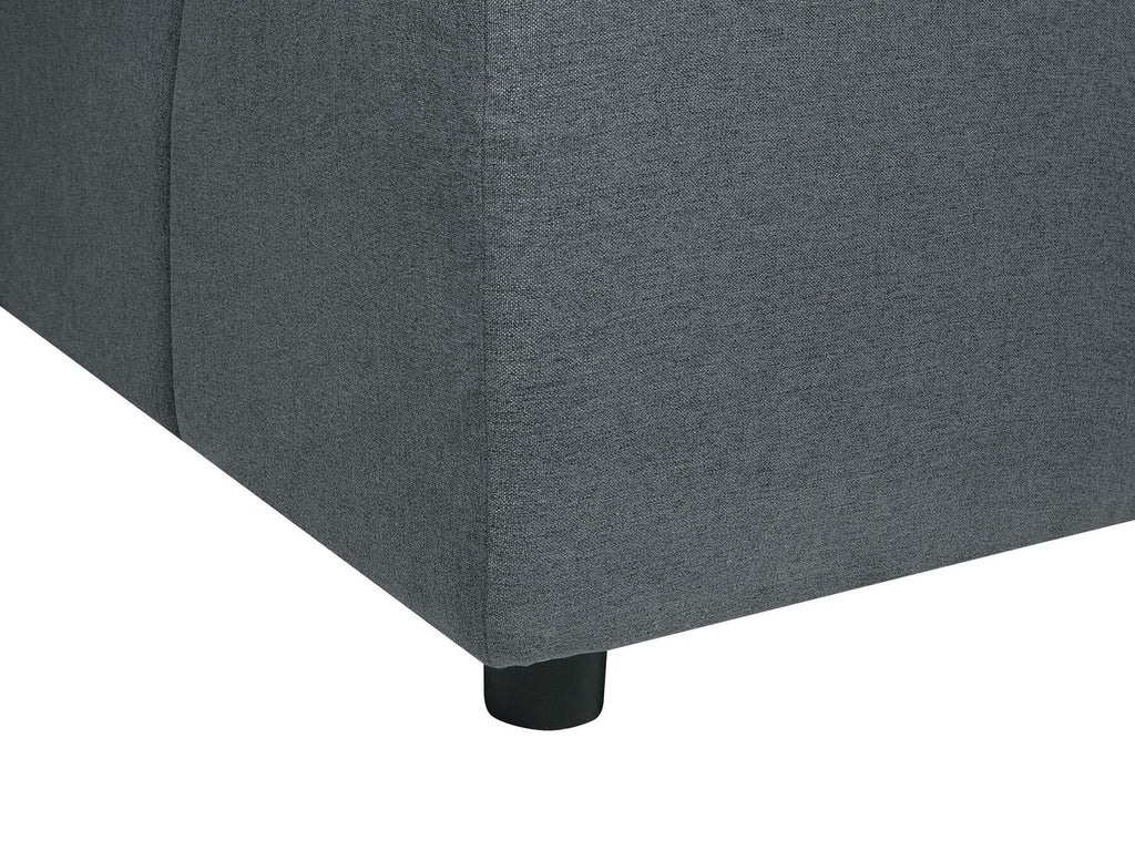Corner Sofa TOMRA Fabric Graphite Grey 4 Seater Right Hand