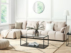 Corner Sofa TOMRA Fabric Beige 4 Seater Right Hand
