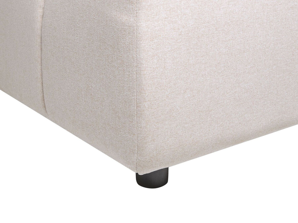 Corner Sofa TOMRA Fabric Beige 4 Seater Right Hand