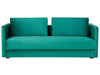 Sofa Bed Velvet Emerald Green with Storage 3 Seater