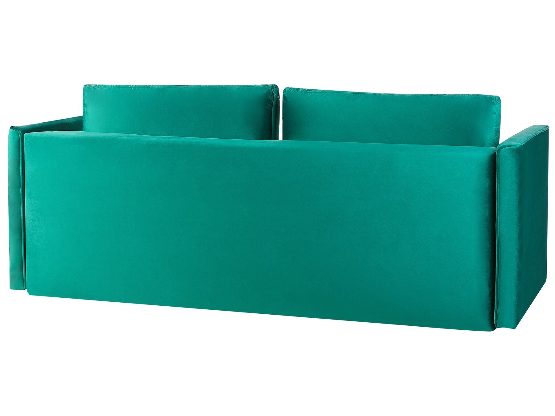 Sofa Bed EKSJO Velvet Emerald Green with Storage 3 Seater