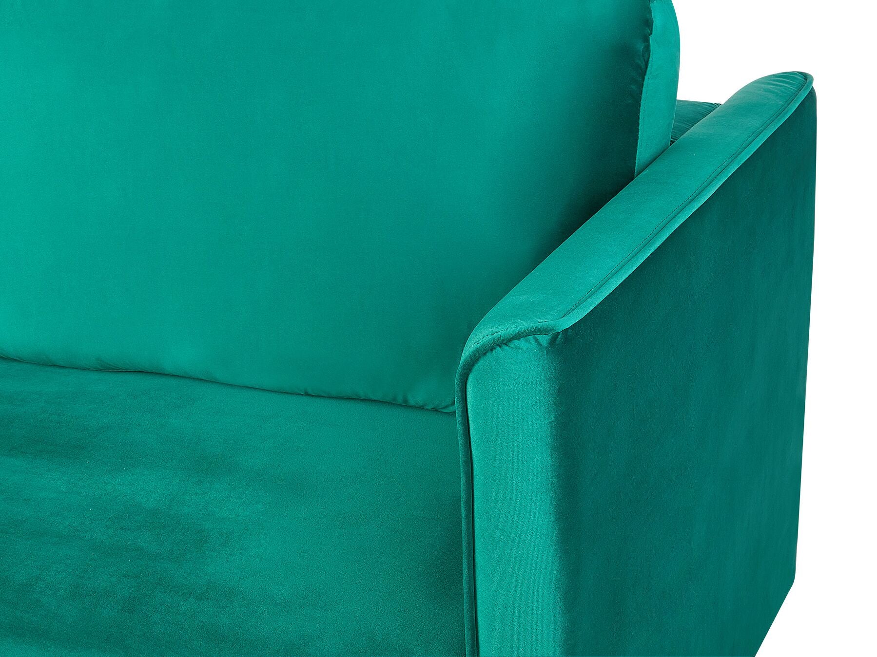 Sofa Bed EKSJO Velvet Emerald Green with Storage 3 Seater