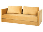 Sofa Bed EKSJO Velvet Mustard with Storage 3 Seater