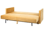 Sofa Bed EKSJO Velvet Mustard with Storage 3 Seater