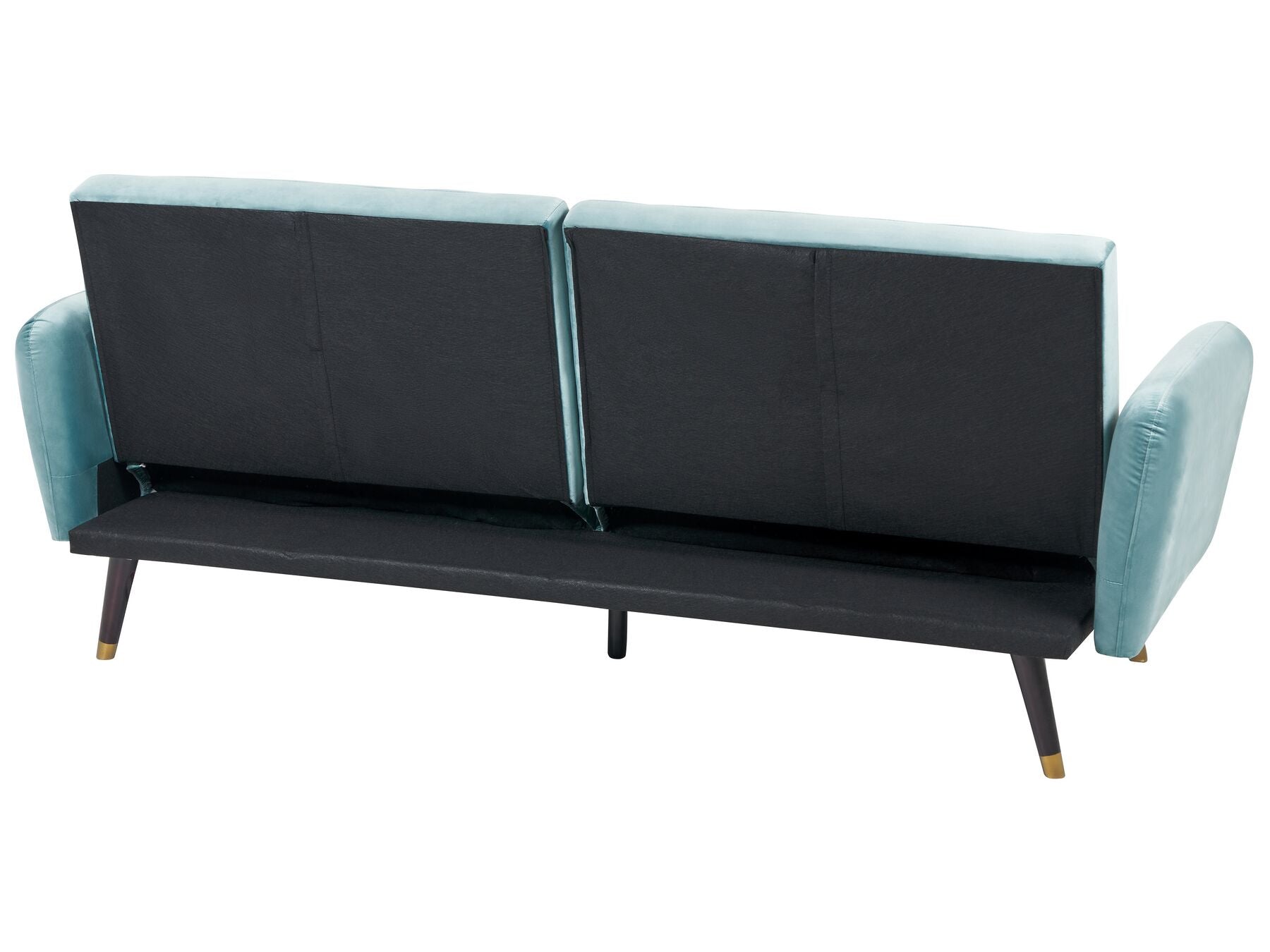 Sofa Bed VIMMERBY Velvet Light Blue 3 Seater