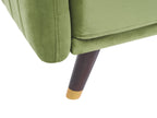 Sofa Bed SENJA Velvet Olive Green 3 Seater