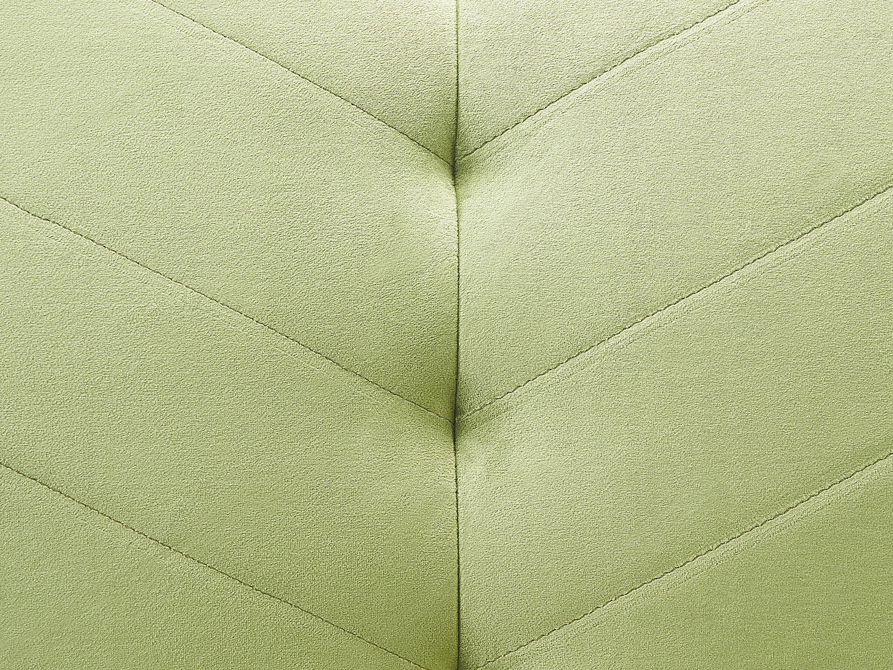 Sofa Bed SENJA Velvet Olive Green 3 Seater