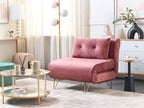 Single Sofa Bed VESTFOLD Velvet Pink
