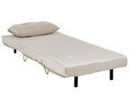 Single Sofa Bed VESTFOLD Velvet Beige