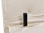 Single Sofa Bed VESTFOLD Velvet Beige