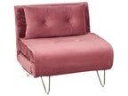 Single Sofa Bed VESTFOLD Velvet Pink