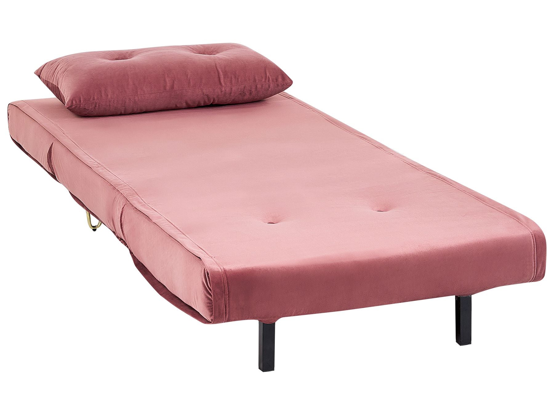 Single Sofa Bed VESTFOLD Velvet Pink