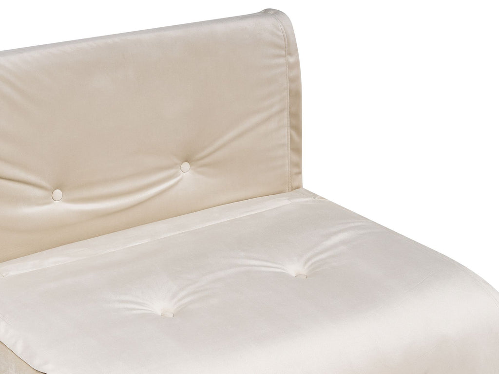 Single Sofa Bed VESTFOLD Velvet Beige