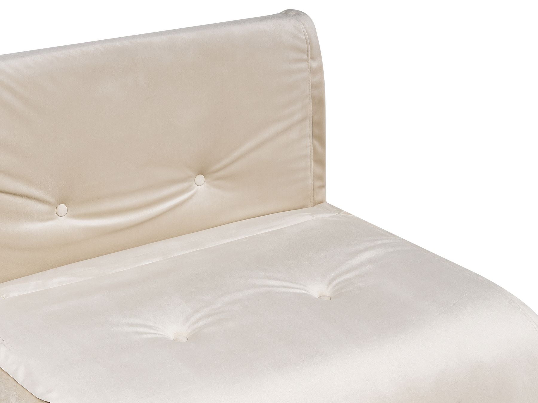 Single Sofa Bed VESTFOLD Velvet Beige