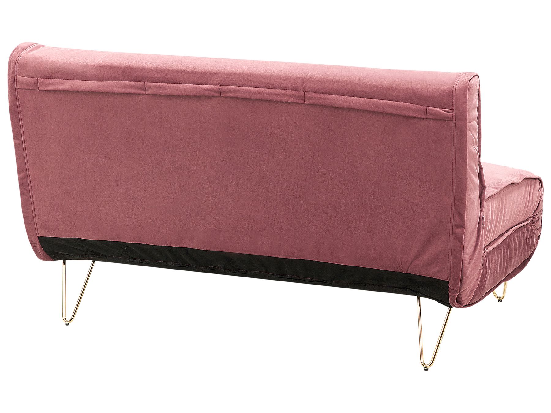 2 Seater Velvet Sofa Bed Pink VESTFOLD