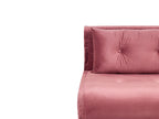 2 Seater Velvet Sofa Bed Pink VESTFOLD