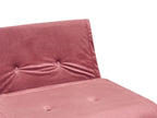 2 Seater Velvet Sofa Bed Pink VESTFOLD