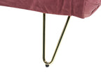 2 Seater Velvet Sofa Bed Pink VESTFOLD