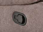 Manual Recliner Corner Sofa ROKKE Fabric Taupe 5 Seater Left Hand
