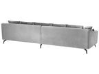 Velvet Sofa Light Grey AURE