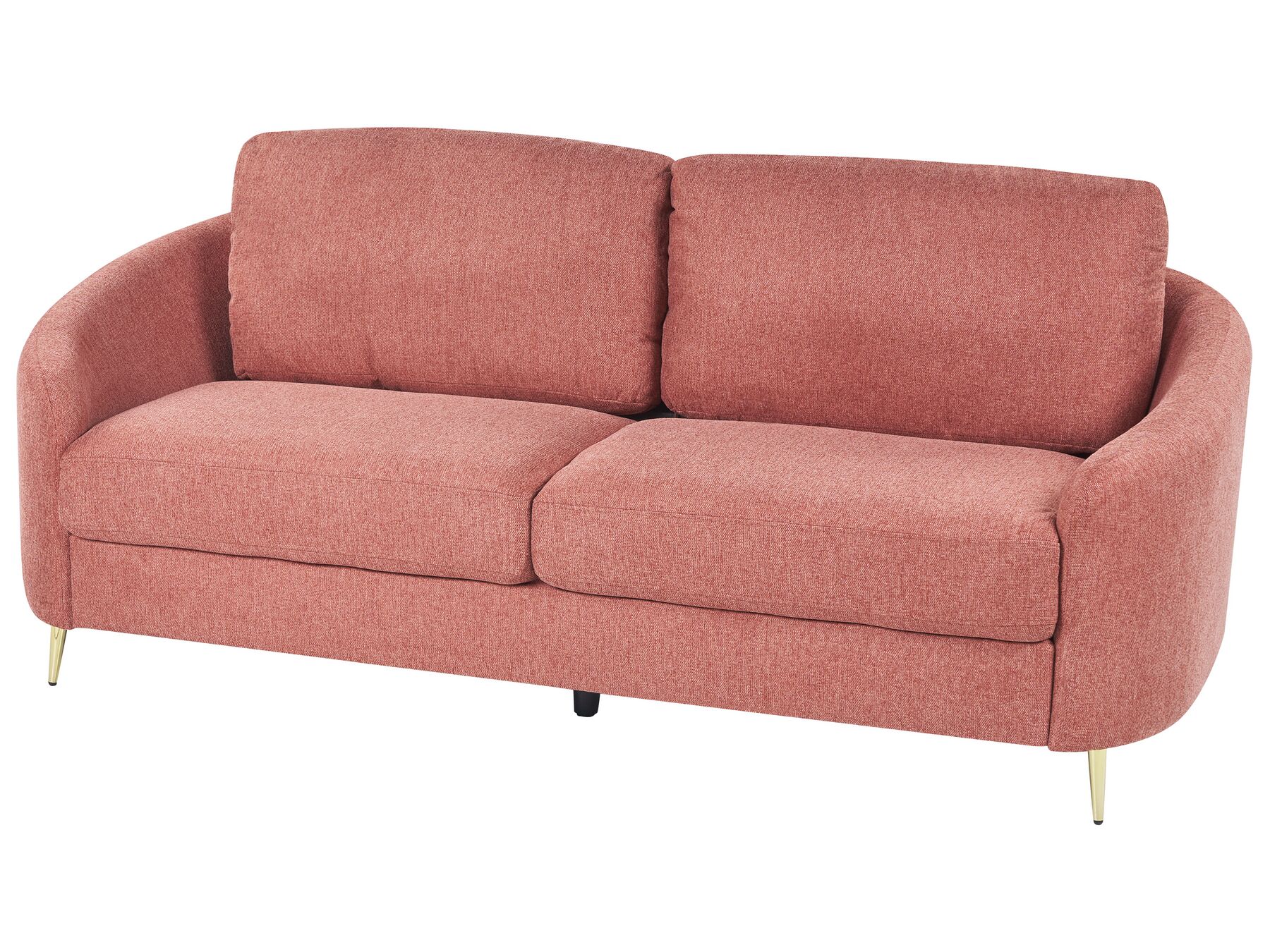 3 Seater Fabric Sofa Pink TROSA