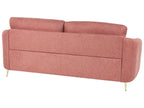 3 Seater Fabric Sofa Pink TROSA