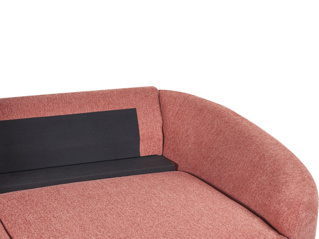 3 Seater Fabric Sofa Pink TROSA