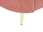 3 Seater Fabric Sofa Pink TROSA