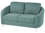 2 Seater Fabric Sofa Green TROSA