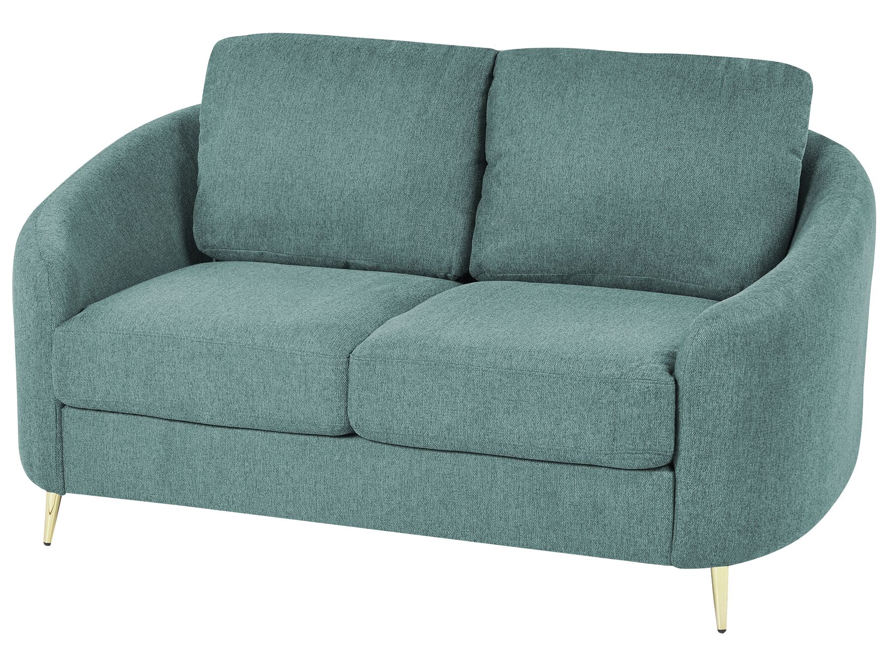 2 Seater Fabric Sofa Green TROSA