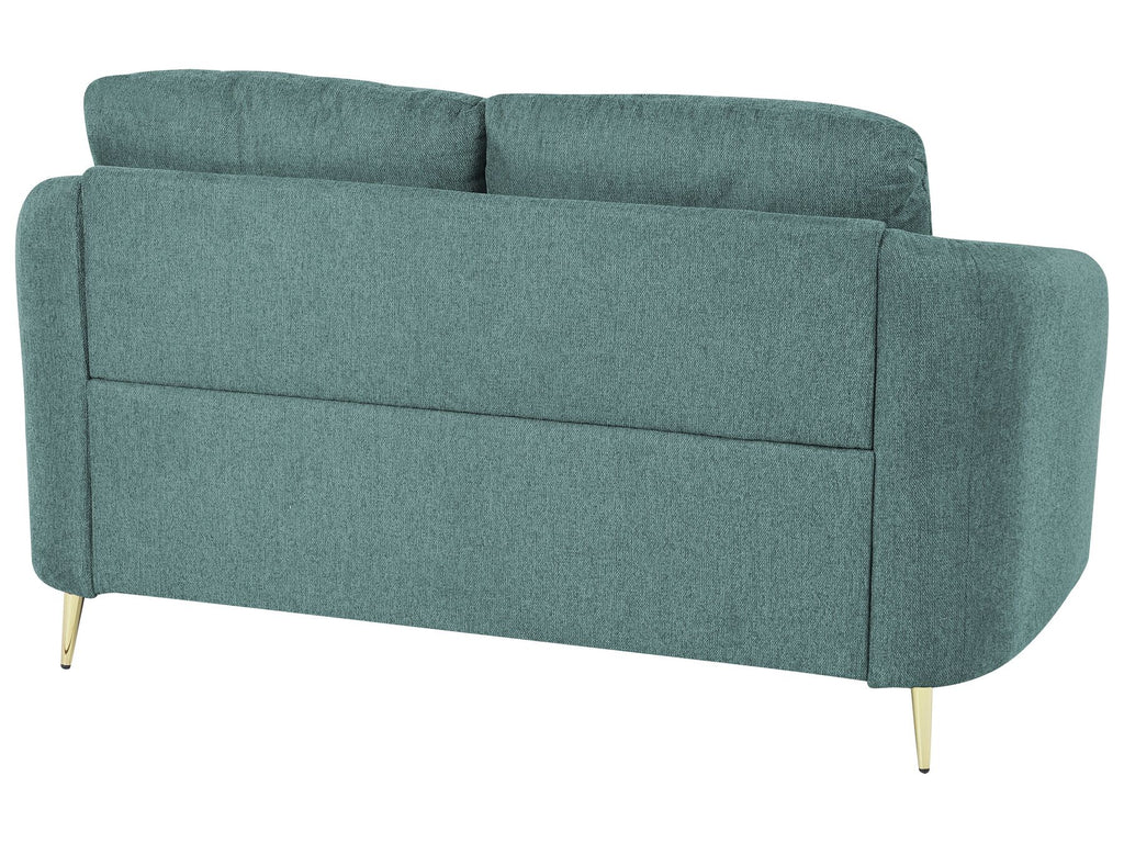 2 Seater Fabric Sofa Green TROSA