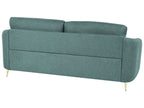 3 Seater Fabric Sofa Green TROSA