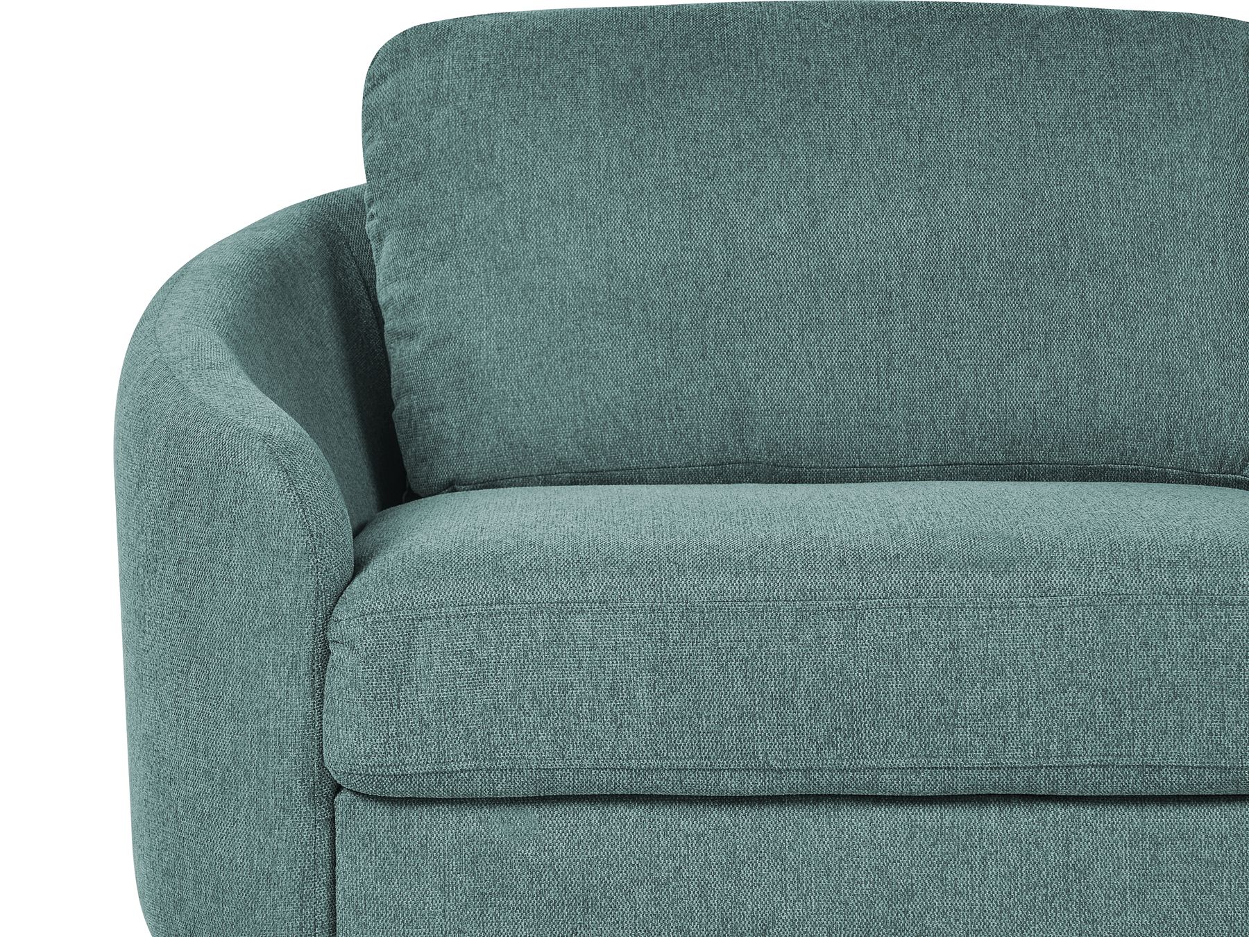 3 Seater Fabric Sofa Green TROSA