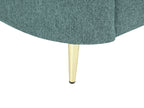 3 Seater Fabric Sofa Green TROSA