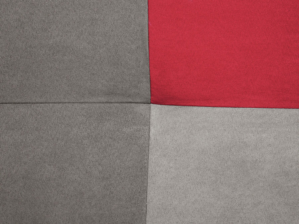 Sofa Bed OLSKER Velvet Light Grey 3 Seater