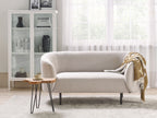2 Seater Fabric Sofa Beige LOEN