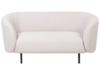 2 Seater Fabric Sofa Beige LOEN