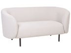 2 Seater Fabric Sofa Beige LOEN