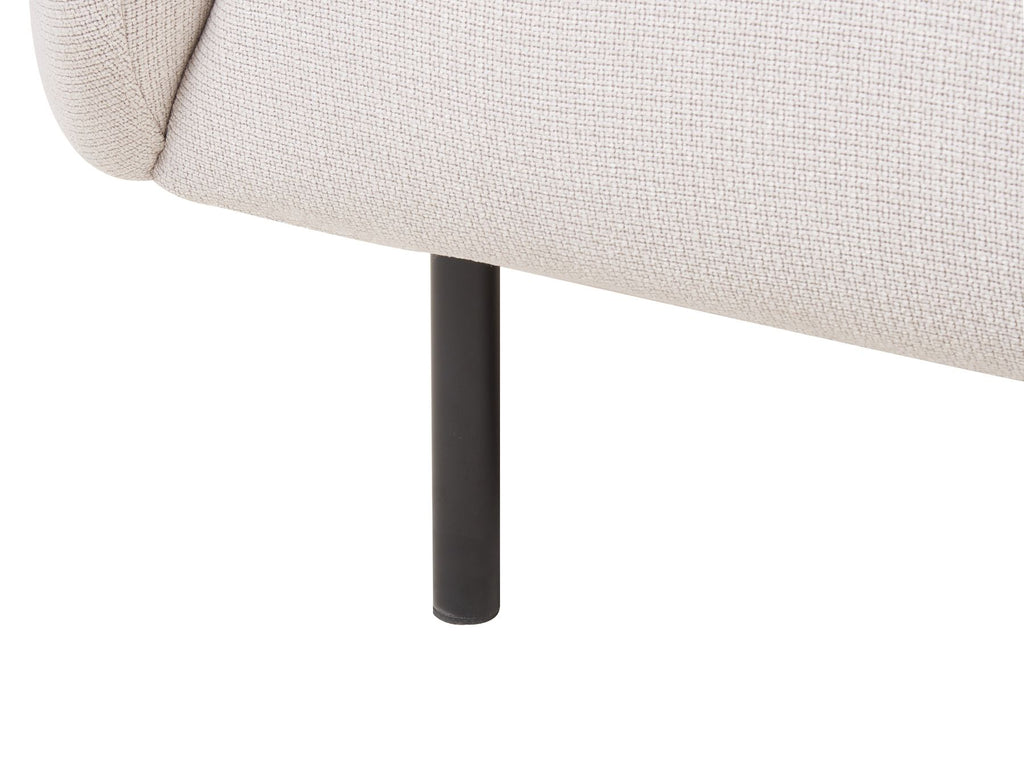 2 Seater Fabric Sofa Beige LOEN