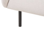 2 Seater Fabric Sofa Beige LOEN