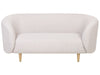2 Seater Fabric Sofa Beige and Gold