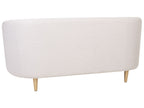 2 Seater Fabric Sofa Beige and Gold LOEN