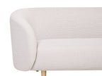2 Seater Fabric Sofa Beige and Gold LOEN