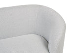 2 Seater Fabric Sofa Black and White LOEN