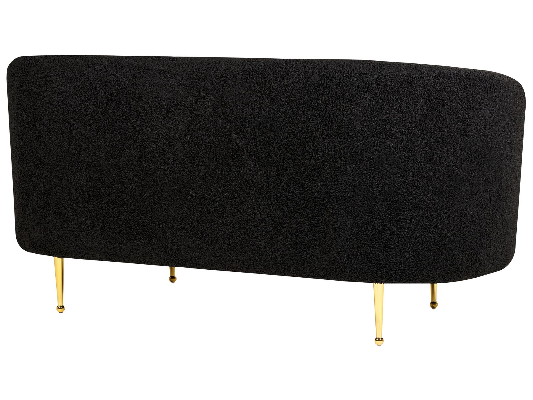 2 Seater Boucle Sofa Black LOEN