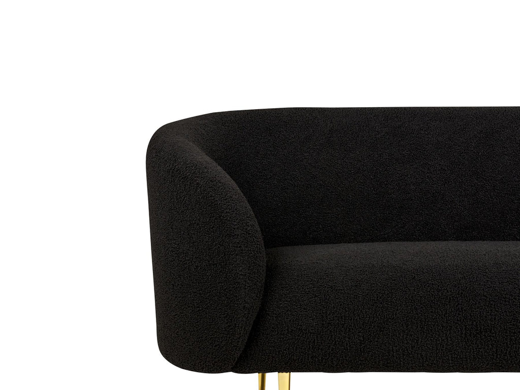 2 Seater Boucle Sofa Black LOEN