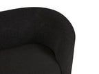 2 Seater Boucle Sofa Black LOEN