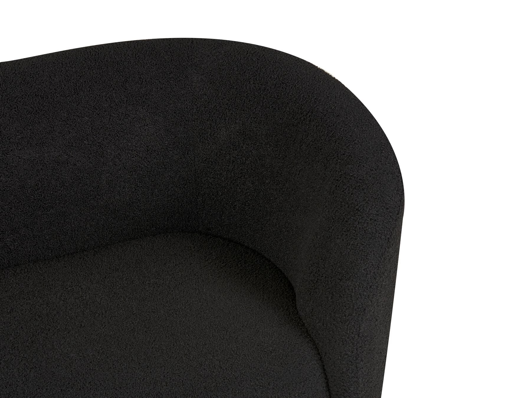 2 Seater Boucle Sofa Black LOEN