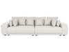 4 Seater Fabric Sofa Beige
