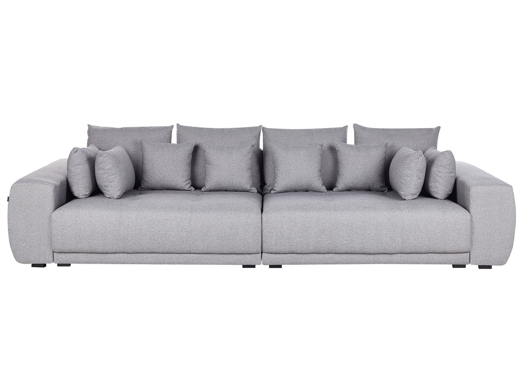 4 Seater Fabric Sofa Grey TORPO